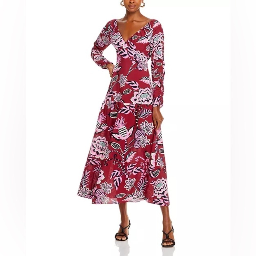FARM Rio Pineapple Inspiration Gathered Dress